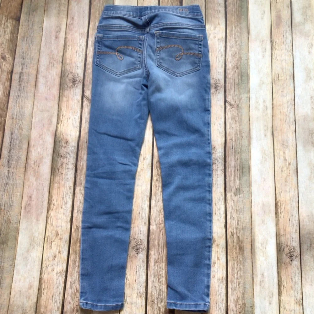 Justice Distressed Mid Rise Jeggings